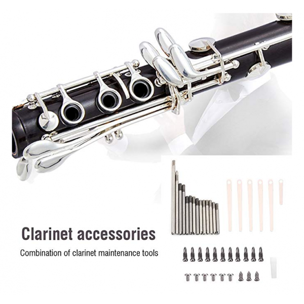 1x Clarinet Repair Maintenance Kit for Woodwind Instrument Parts