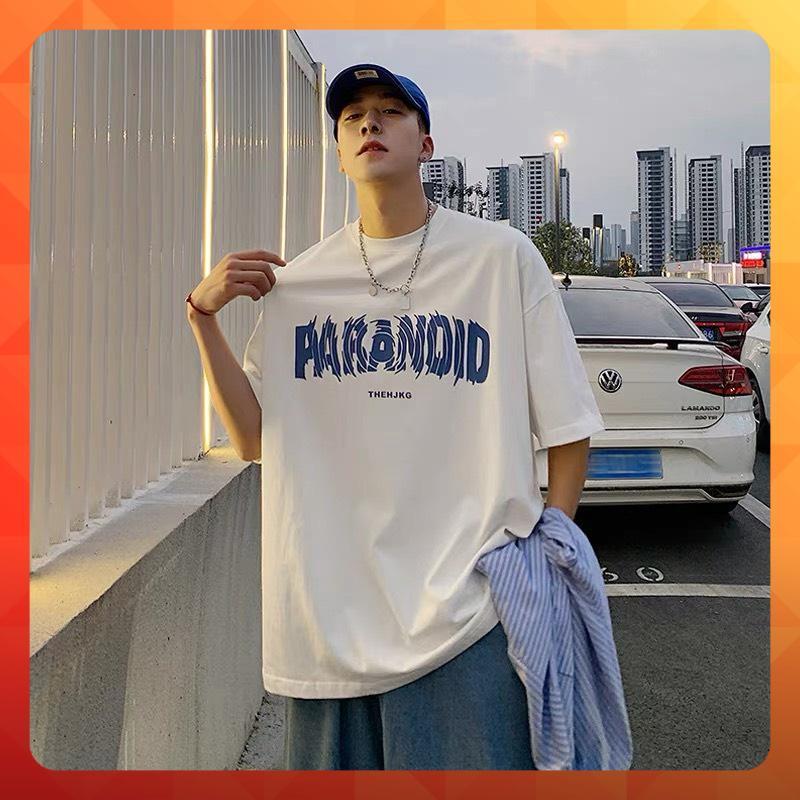 Áo thun tay lỡ form rộng họa tiết in PARANOID - phông ulzzang unisex nam nữ đều mặc được