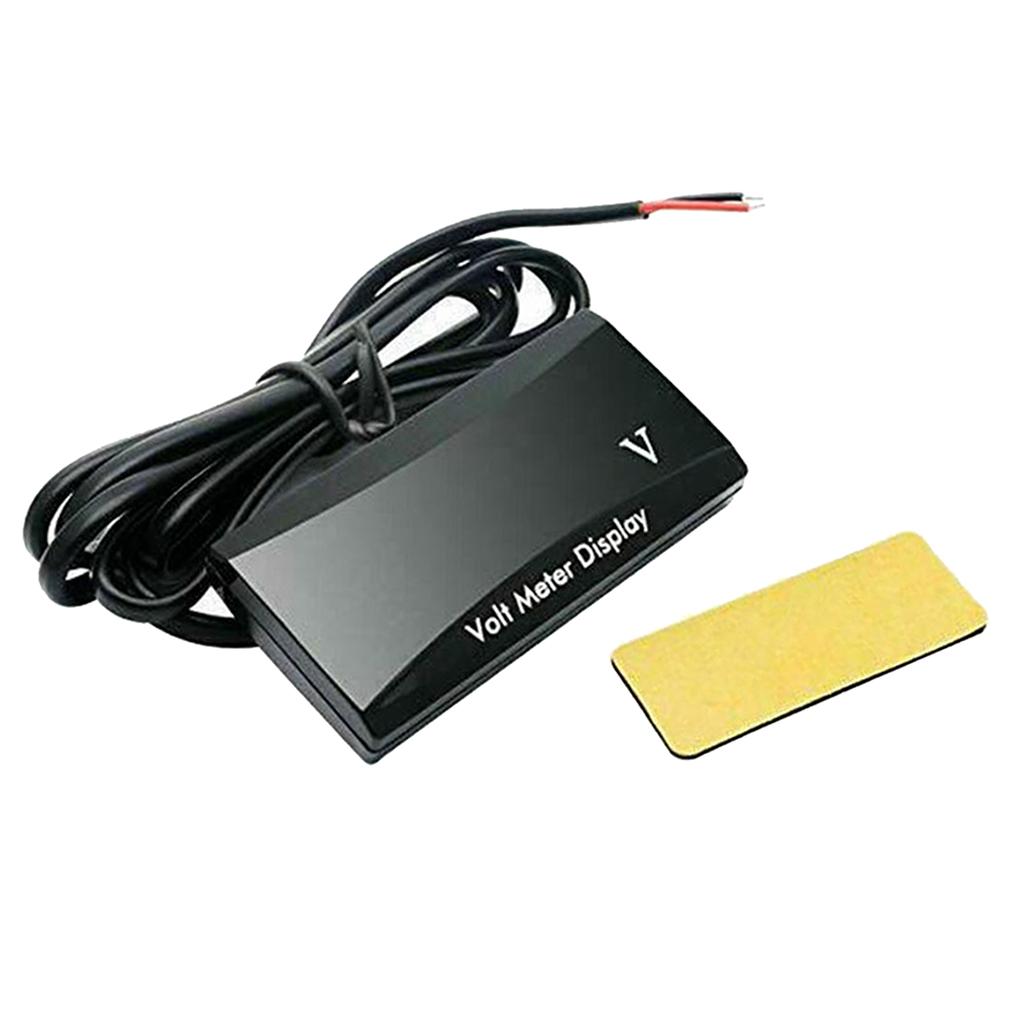 DC 12V LED Panel Digital Voltage Volt Meter Display Voltmeter For Motorcycle Car