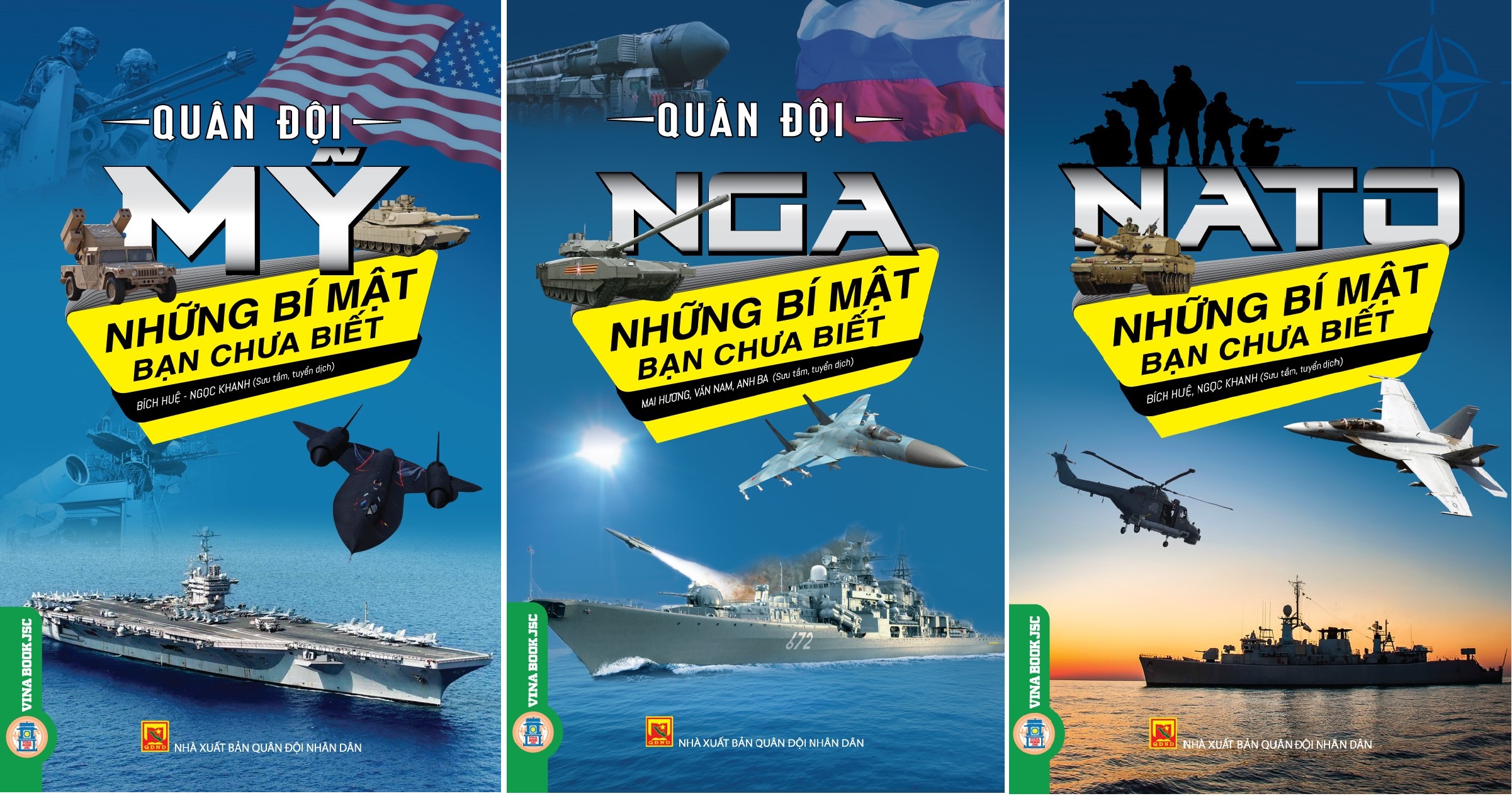 Combo 3 cuốn Quân Đội Mỹ + Quân Đội Nga + Nato: Những Bí Mật Bạn Chưa Biết