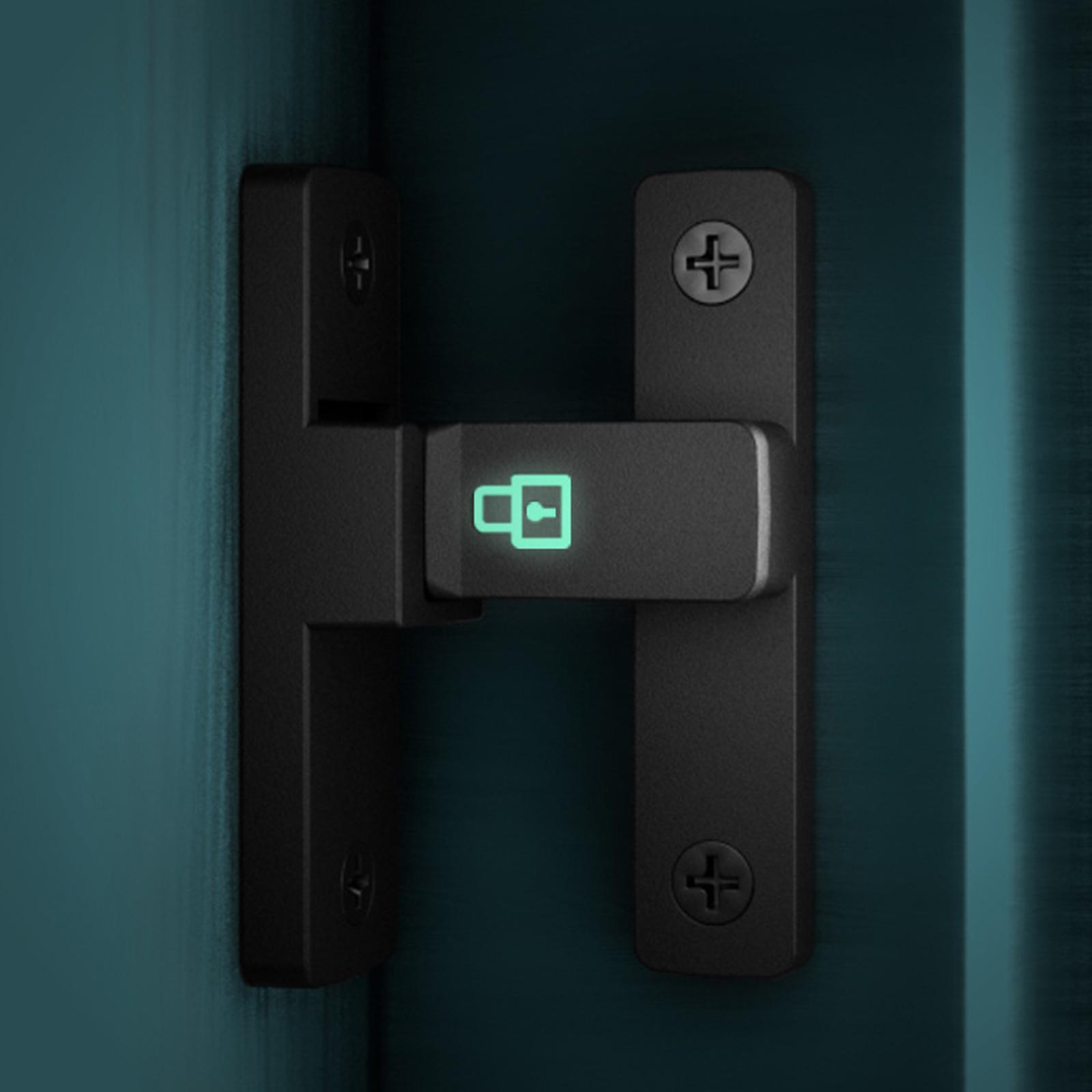 90 Degree Door Latch Guard Safety Door Lock Luminous Gate latches Flip Latch Sliding Latch for Office Hotel Cabinets Barn Sliding Door Garage