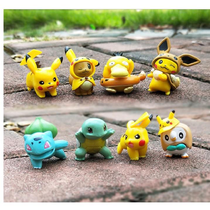 Set Mô Hình 08 Nhân Vật Picachu 4-5cm