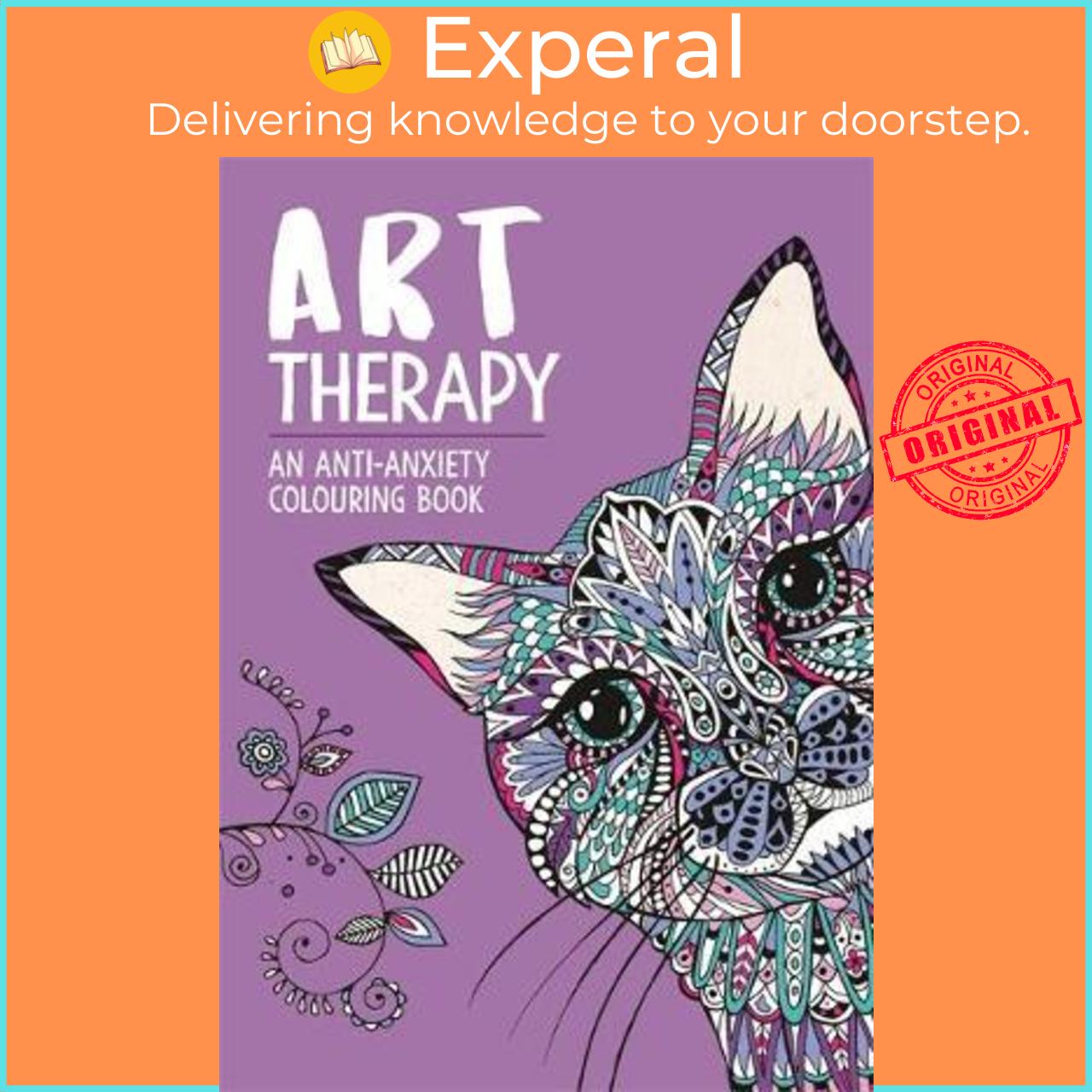 Sách - Art Therapy: An Anti-Anxiety Colouring Book for Adults by Richard Merritt