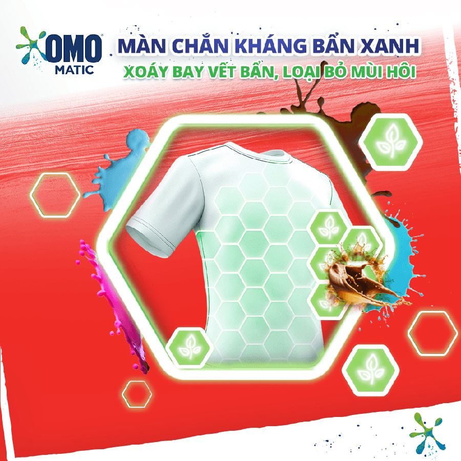 Combo 2 Túi Nước giặt OMO Matic Hương Cam & Hổ phách Chuyên gia giữ màu Cho máy giặt cửa trên 3.6kg