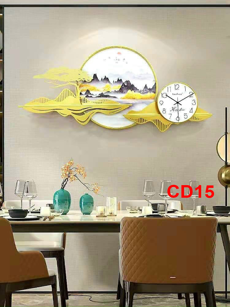 Đồng hồ treo tường trang trí decor CD15 kích thước 100 x 65 cm