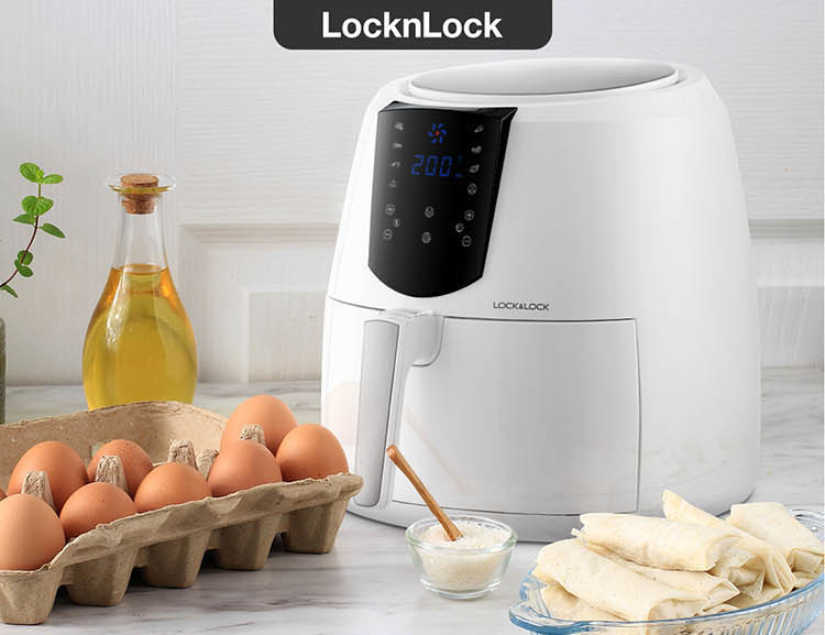 Nồi Chiên Không Dầu Điện Tử Lock&Lock EJF357BLK - Hàng Chính Hãng
