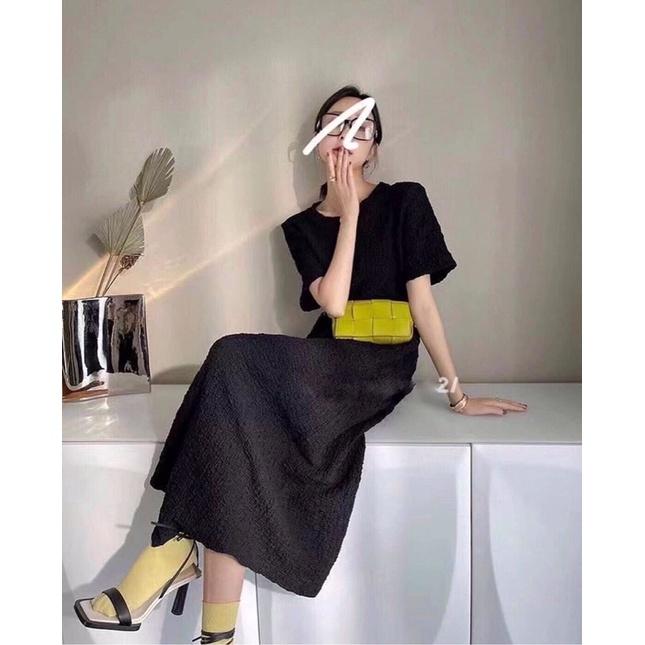 Váy Xốp Nhăn Dài