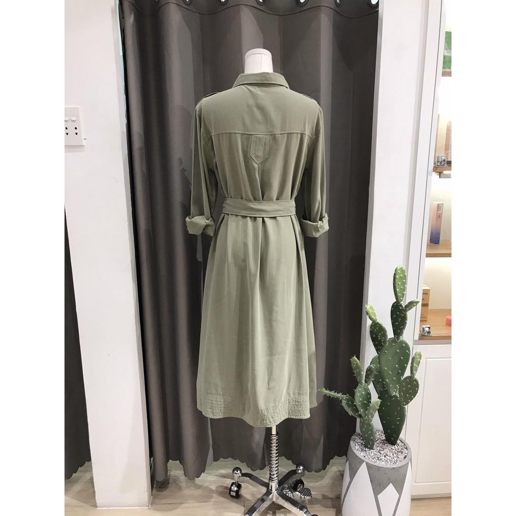 Đầm kèm belt midi