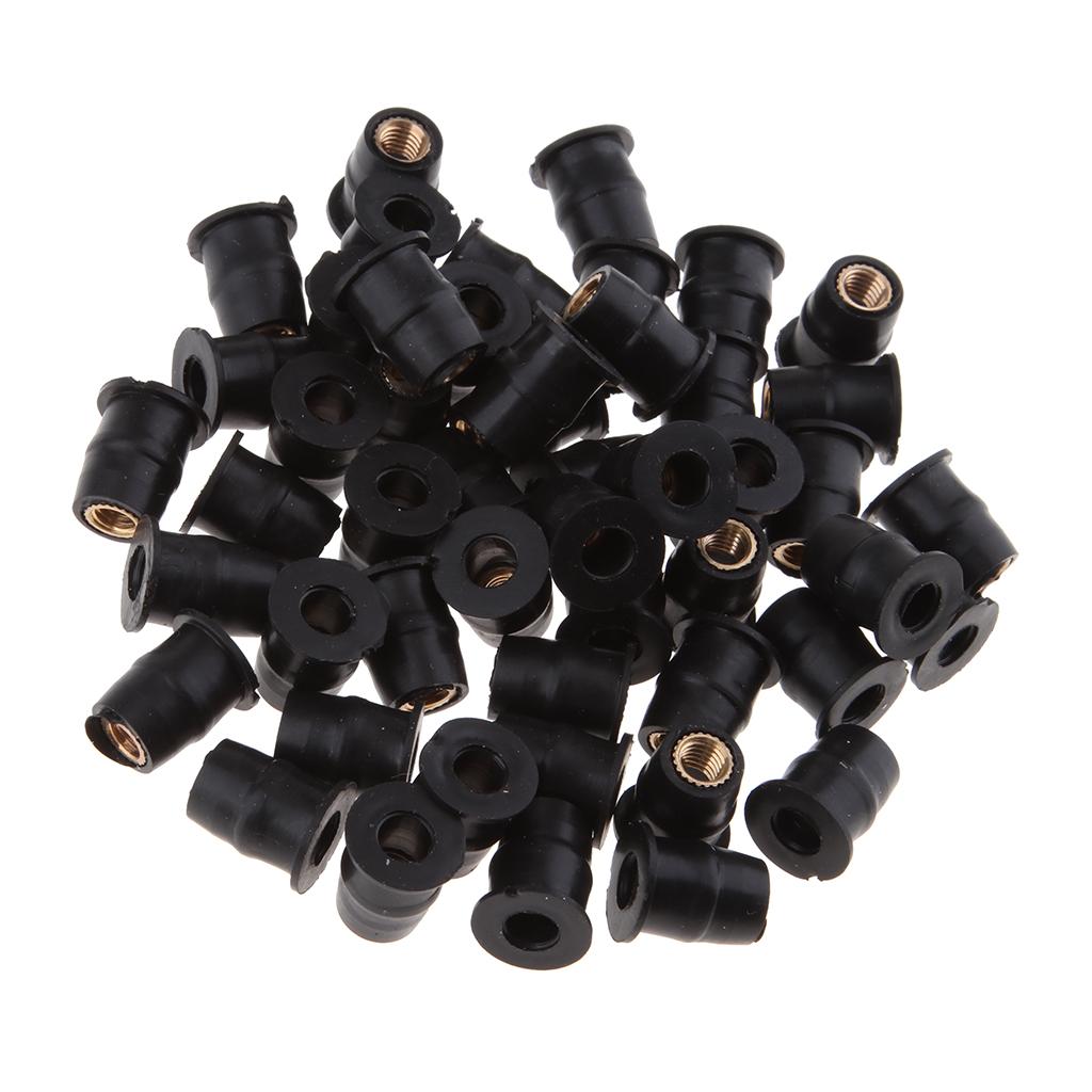 M5 Motorbike Kính Chắn Gió Cao Su Nuts Rivet Rub Nut Cavity Fairing Fixing