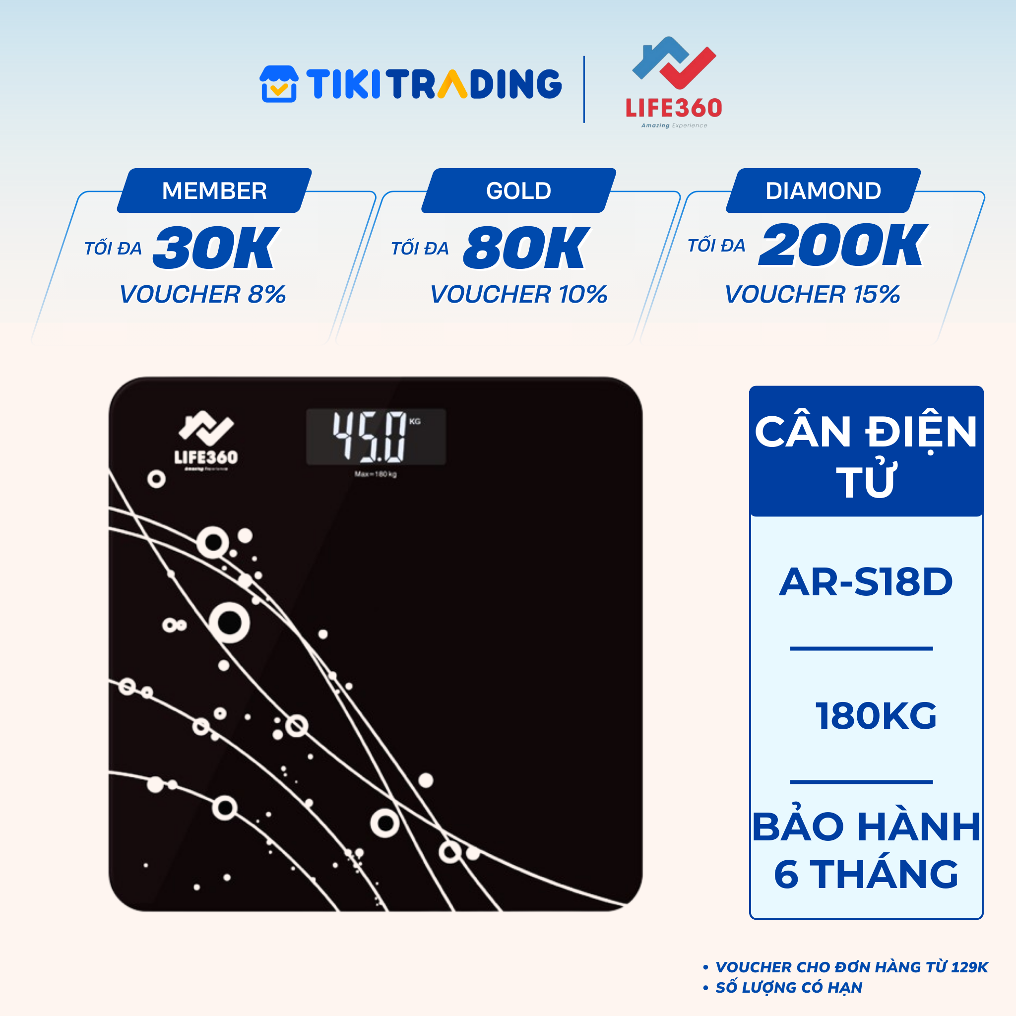 Cân sức khỏe Life360 AR-S18D