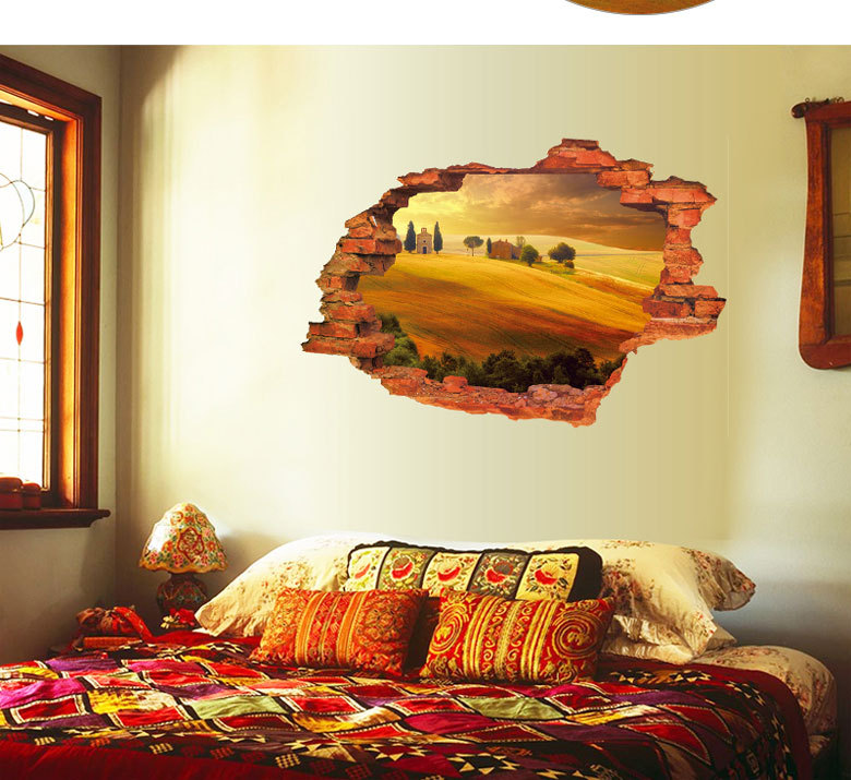 Decal dán tường 3D AmyShop