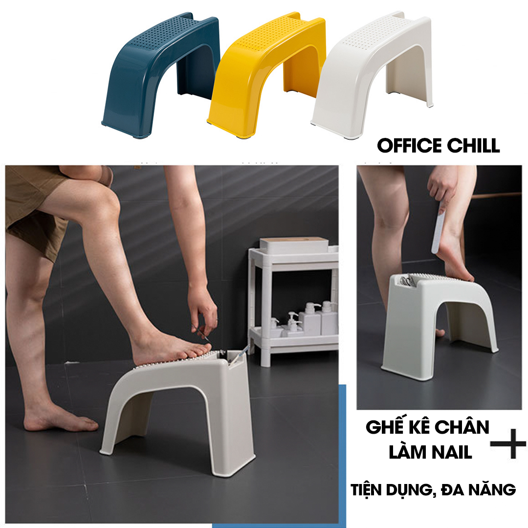 Ghế Gác Chân Làm Nail Kê Chân Làm Móng Dụng Cụ Làm Đẹp Chăm Sóc Móng Ghế Nail Nhựa Cứng Hot Bán Chạy