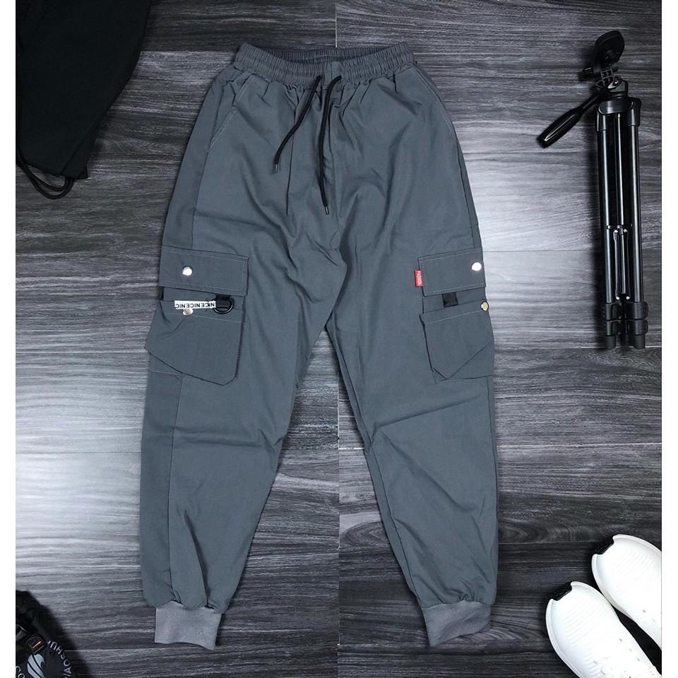 Quần jogger nam túi hộp chất kaki mềm mịn, phong cách đường phố, Vải Nhập Mãy Kĩ Hàng Chuẩn- SoHa Clothing