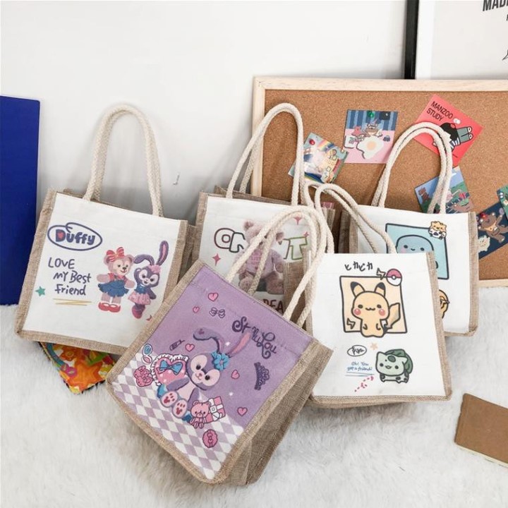 Túi cói túi tote mini đi biển nữ đẹp đi chơi thời trang dễ thương cute phong cách vintage