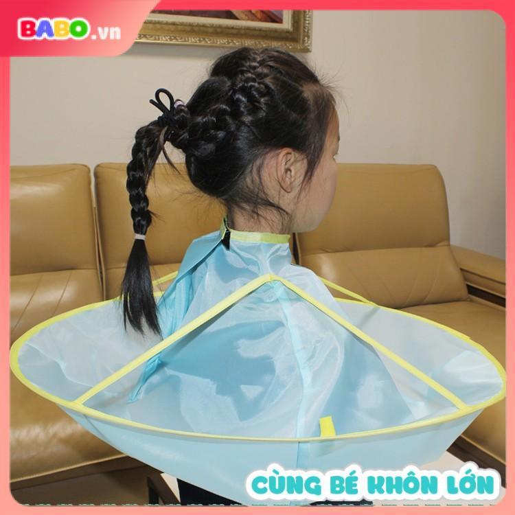 Áo Choàng Quây Tóc Không Bắt Bụi, không dính , phụ kiện cắt tóc cho trẻ em và người lớn - BABO