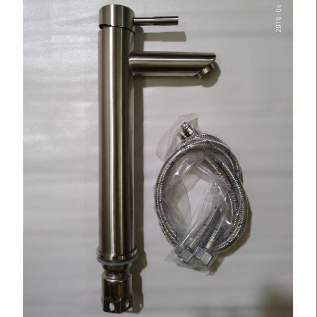 Vòi lavabo inox 304 cao 30cm