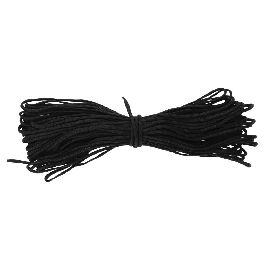 7 Strand Core Cord 300lb Paracord Parachute Rope Lanyard Black
