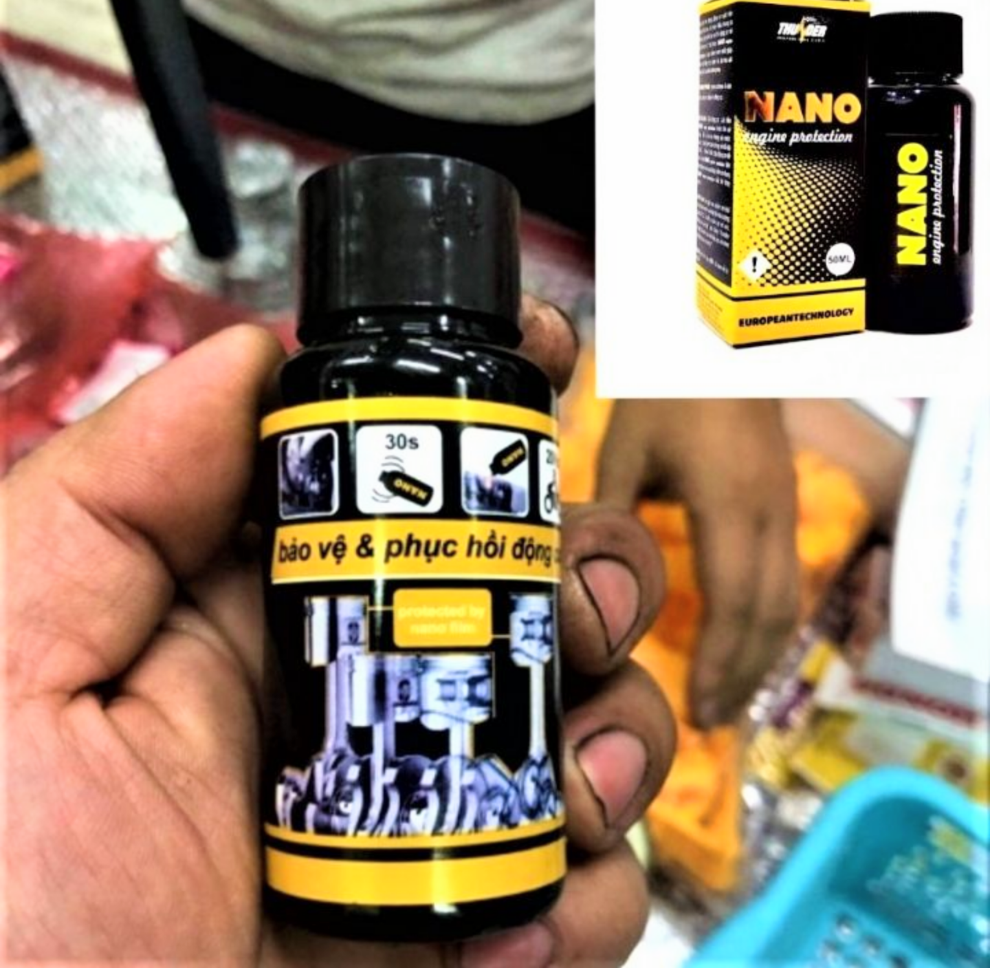 CHAI DUNG DỊCH NANO PHỤC HỒI ĐỘNG CƠ XE MÁY BẢO VỆ ĐỘNG CƠ XE MÁY ĐỈNH CAO LOẠI TỐT CHUẨN CHẤT LƯỢNG