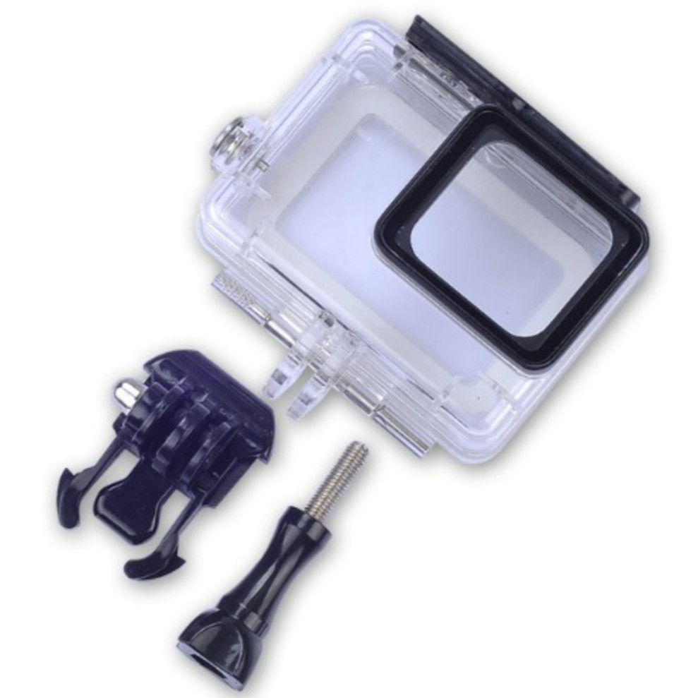 Hộp case cho Gopro hero 8 bảo vệ chống nước lên đến 30m có nút bấm - phụ kiện camera hành động