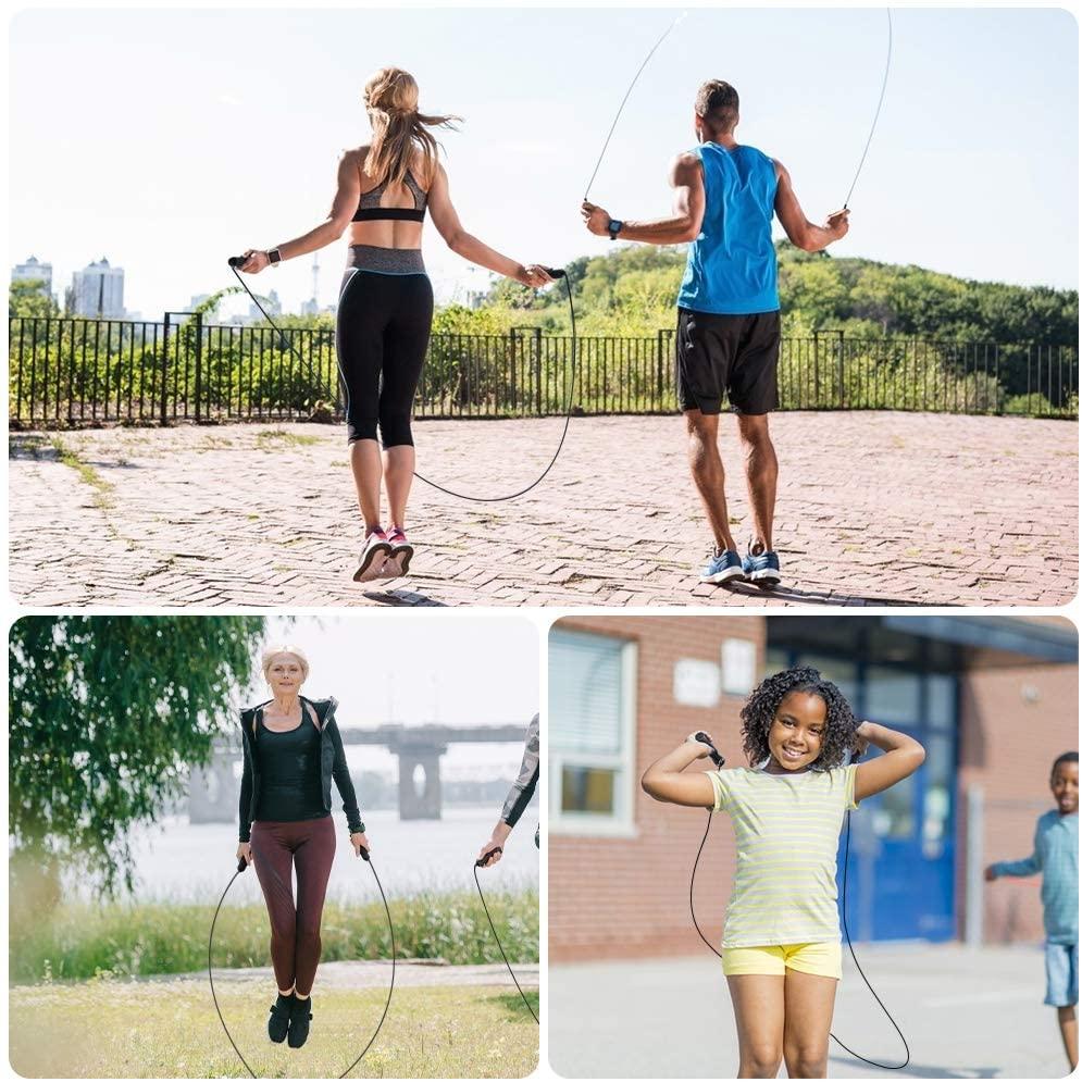 Crossfit Thể Dục Dây Nhảy Bỏ Qua Tốc Độ Có Trọng Số Dây Nhảy Chuyên Nghiệp Nhảy Dây Bộ Khối Sắt/Dự Phòng Dây/ống