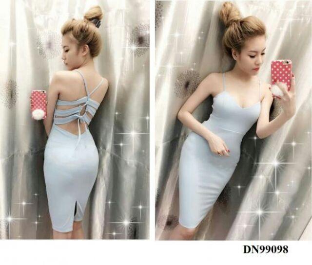 Đầm body đan dây