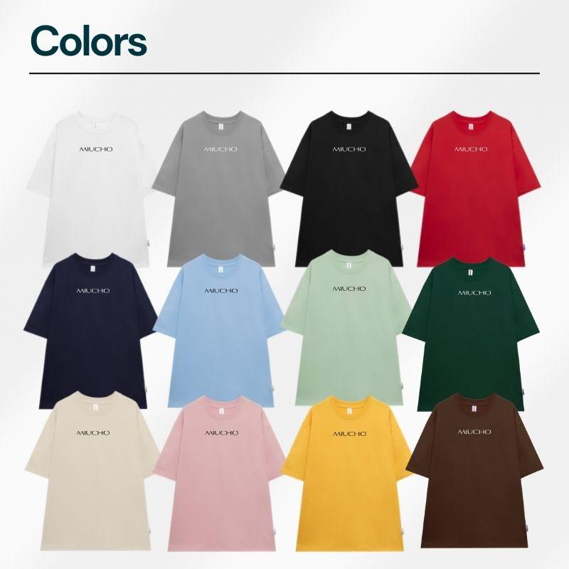 Áo phông nữ form rộng đẹp tay lỡ oversize, áo thun nữ form rộng unisex tay lỡ hàn quốc cotton AT011 Miucho basic tee