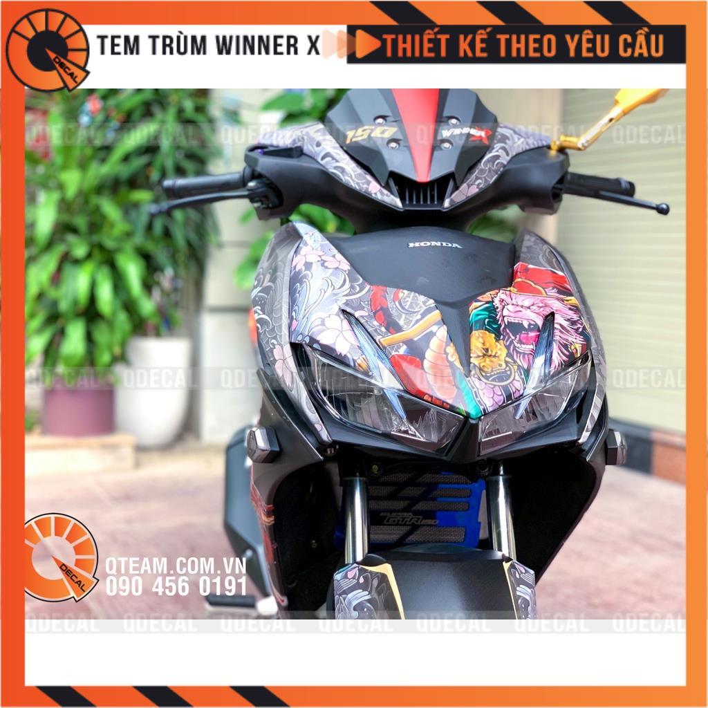 Tem trùm dành cho xe Winner X Ngộ Không style tha thu decal 3 lớp