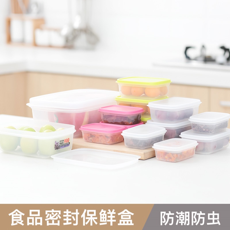 Bộ 03 hộp nhựa nắp mềm Fit in Pack 300ml đựng & bảo quản thực phẩm - nội địa Nhật Bản