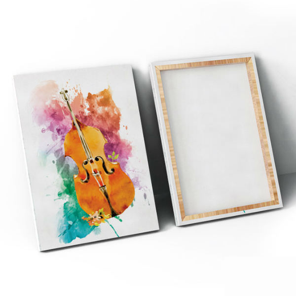 Bộ 3 Tranh Canvas Viền Composite Treo Tường Quán Cà Phê Đẹp "I Love Music" W171