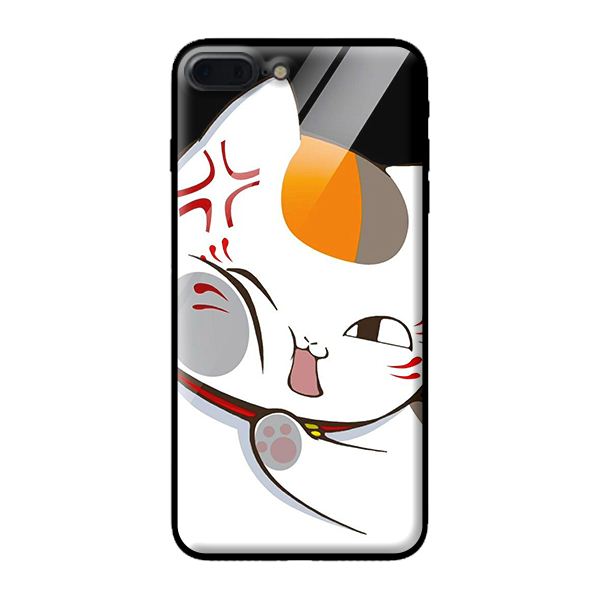 Ốp kính cường lực cho iPhone 8 Plus mèo 01 - Hàng chính hãng