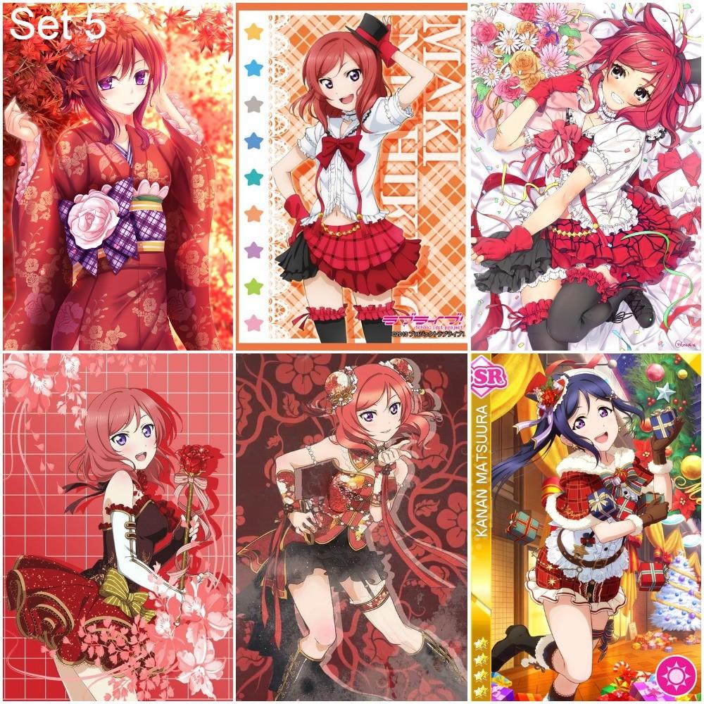Bộ 6 Áp phích - Poster Anime Love Live! School Idol Project - A3,A4,A5