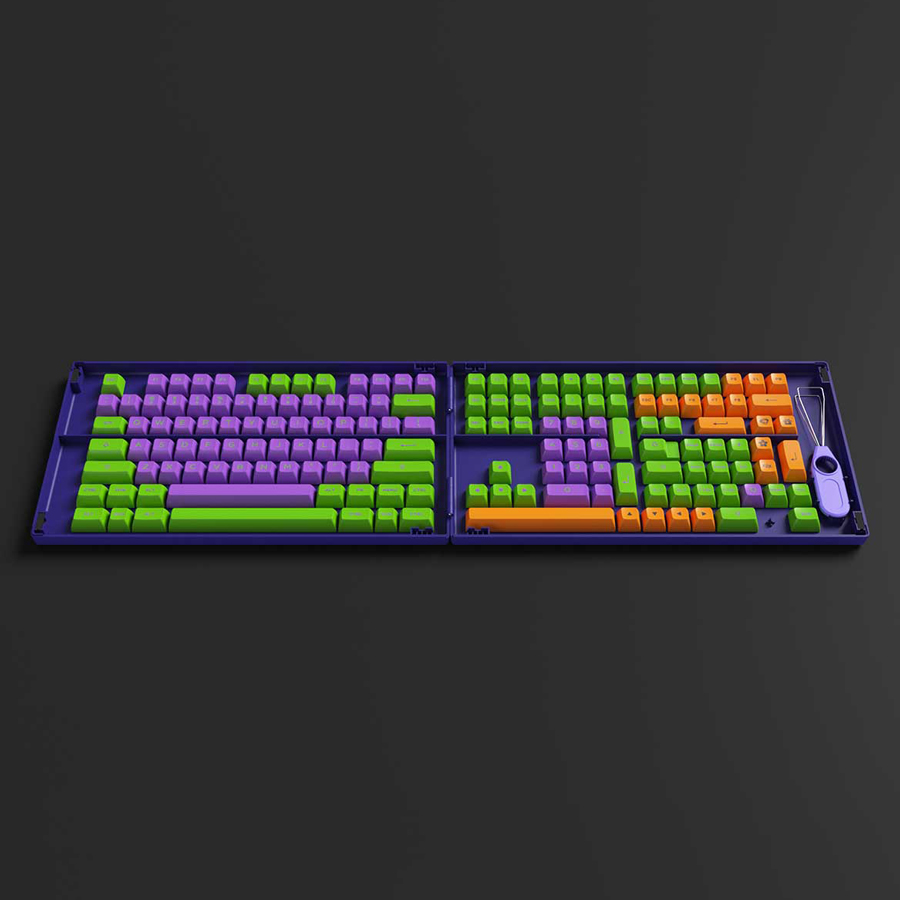 Nút Bàn Phím Cơ AKKO Keycap Set - EVA-01 (ASA Profile) - Hàng Chính Hãng