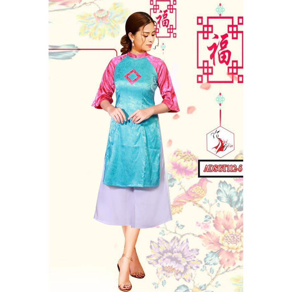 Giá xưởng- áo dài cách tân gấm phối
