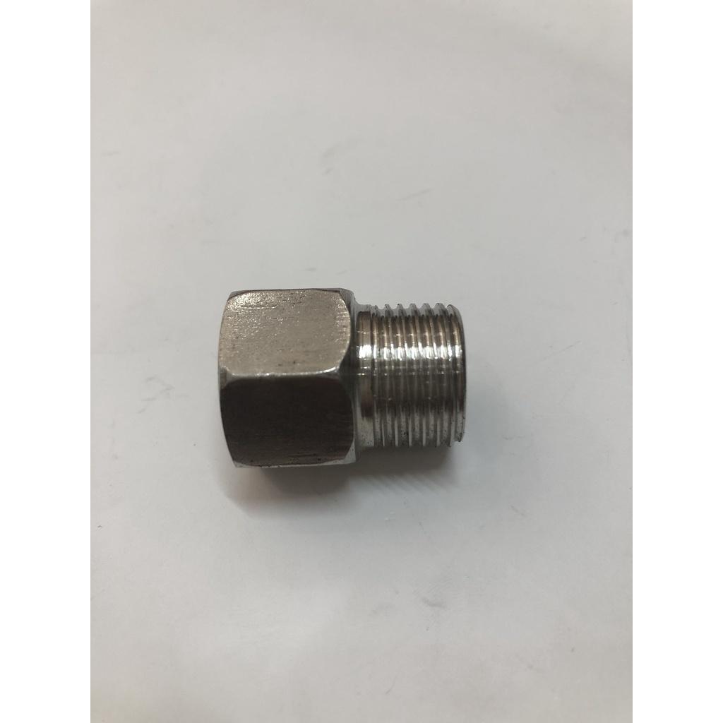Nối Hụt Ren Trong 21 mm Ren Ngoài 21mm Inox