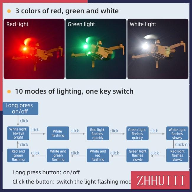Đèn Led RGB Chống Va Chạm Với 3 Màu Dành Cho DJI Mavic Mini/ Air 2S/ Pro