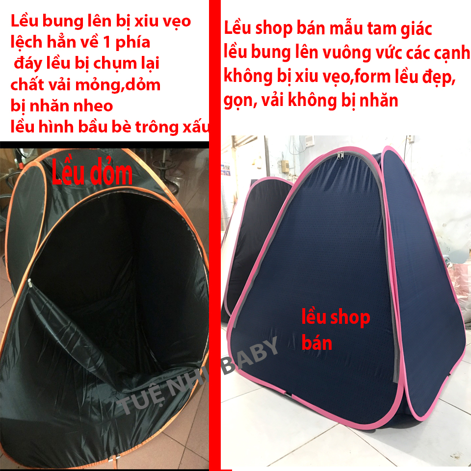 Lều Xông Hơi Tự Bung Sau Sinh Cao Cấp - Loại 1, Hàng Chuẩn Đẹp Bảo Hành 18 tháng (màu ngẫu nhiên)