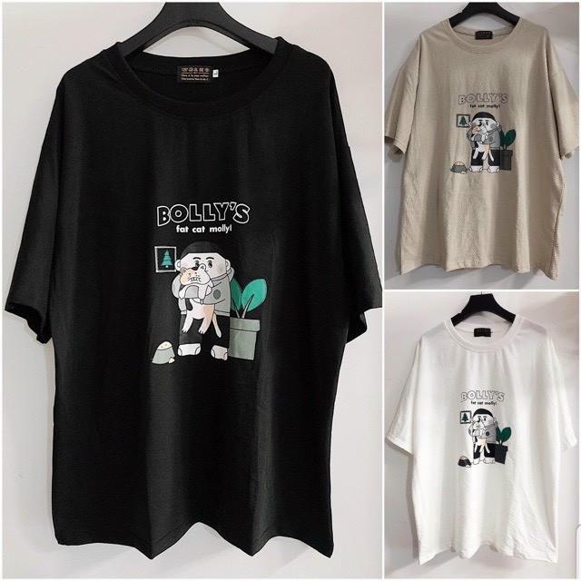 Áo Thun Tay Lỡ Unisex Hình con chó dễ thương Freesize