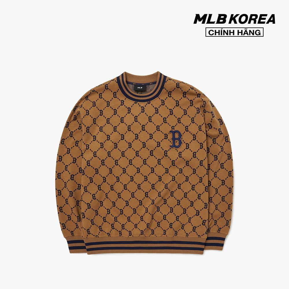 MLB - Áo sweatshirt tay dài phom suông Monogram 3AMTM0724