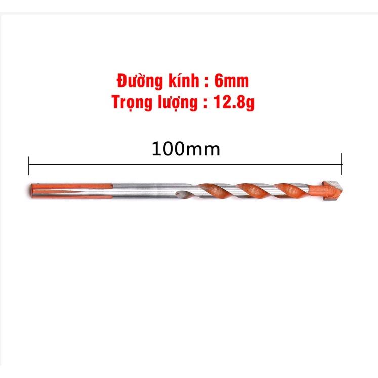 Mũi Khoan Đa Năng 2 Cạnh Chân Tam Giác Khoan Tường, Kính, Đá, Gạch Men