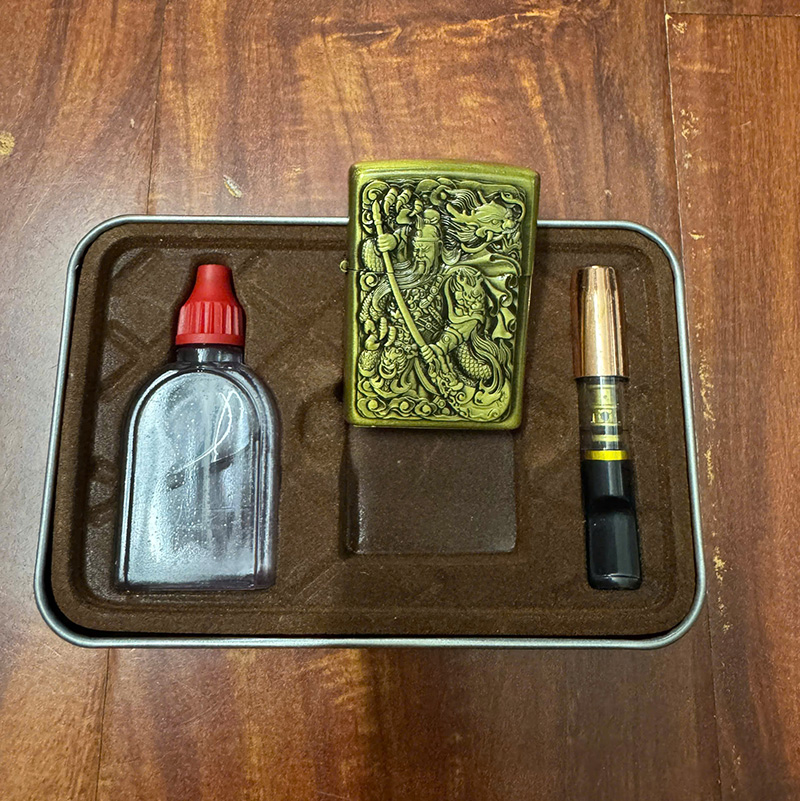 Set Vỏ Hột Quẹt Bật Lửa Xăng Đá Và Đầu Tẩu Lọc 3001-15 Tiện Lợi - Nhiều Hình