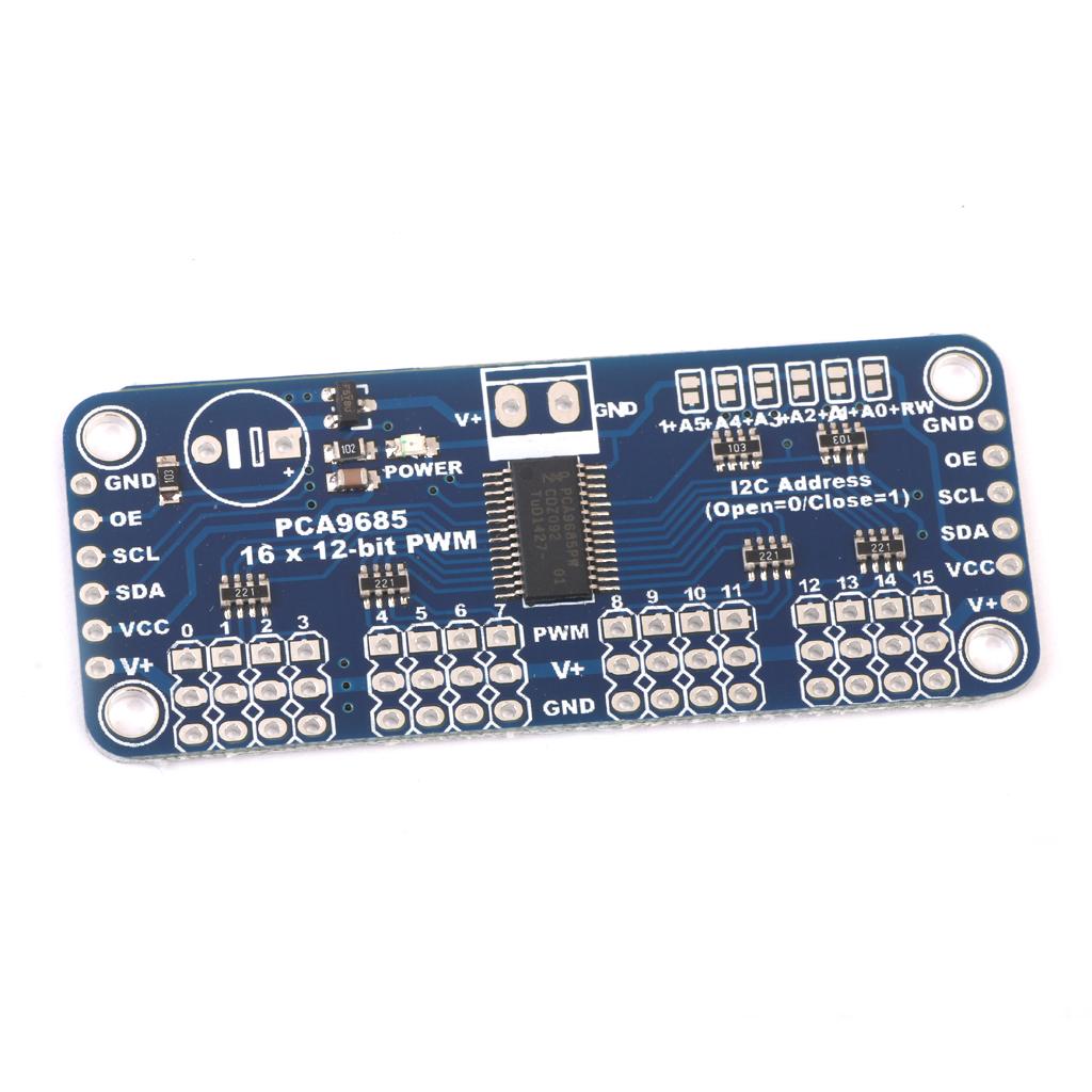 16 Channel 12-bit PWM/Servo Driver-I2C Interface Shield Module Servo Shield for Arduino