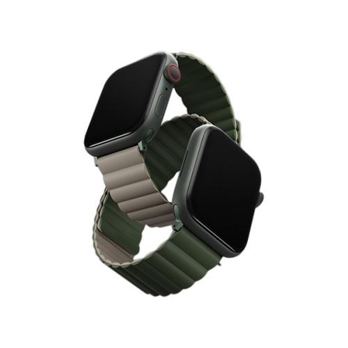 Dây đeo UNIQ Revix Reversible Magnetic Silicone Strap (38/40/41mm) For Apple Watch 1~8/ SE Hàng Chính Hãng