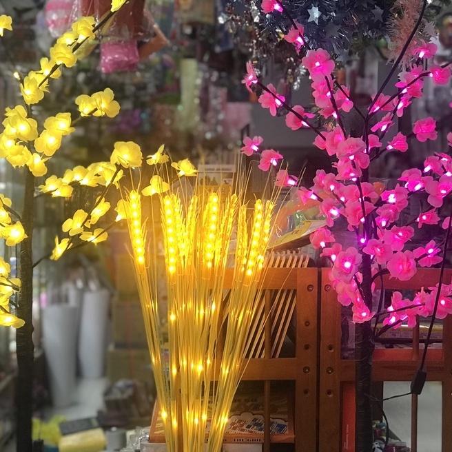 Bông lúa Vàng - Trang Trí Ban Thờ Phòng Khách dùng điện 220v . Led Bông Lúa Trang Trí Tết 2023 .