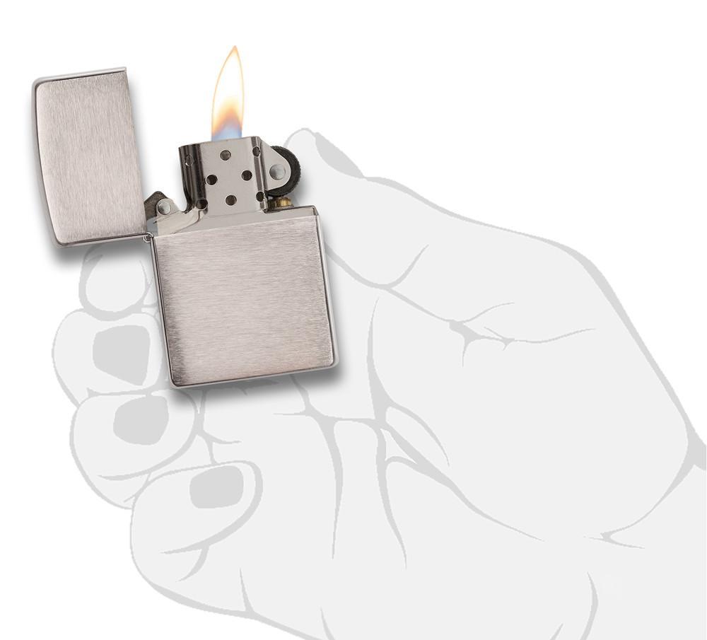 Bật Lửa Zippo Armor Brushed Chrome 162