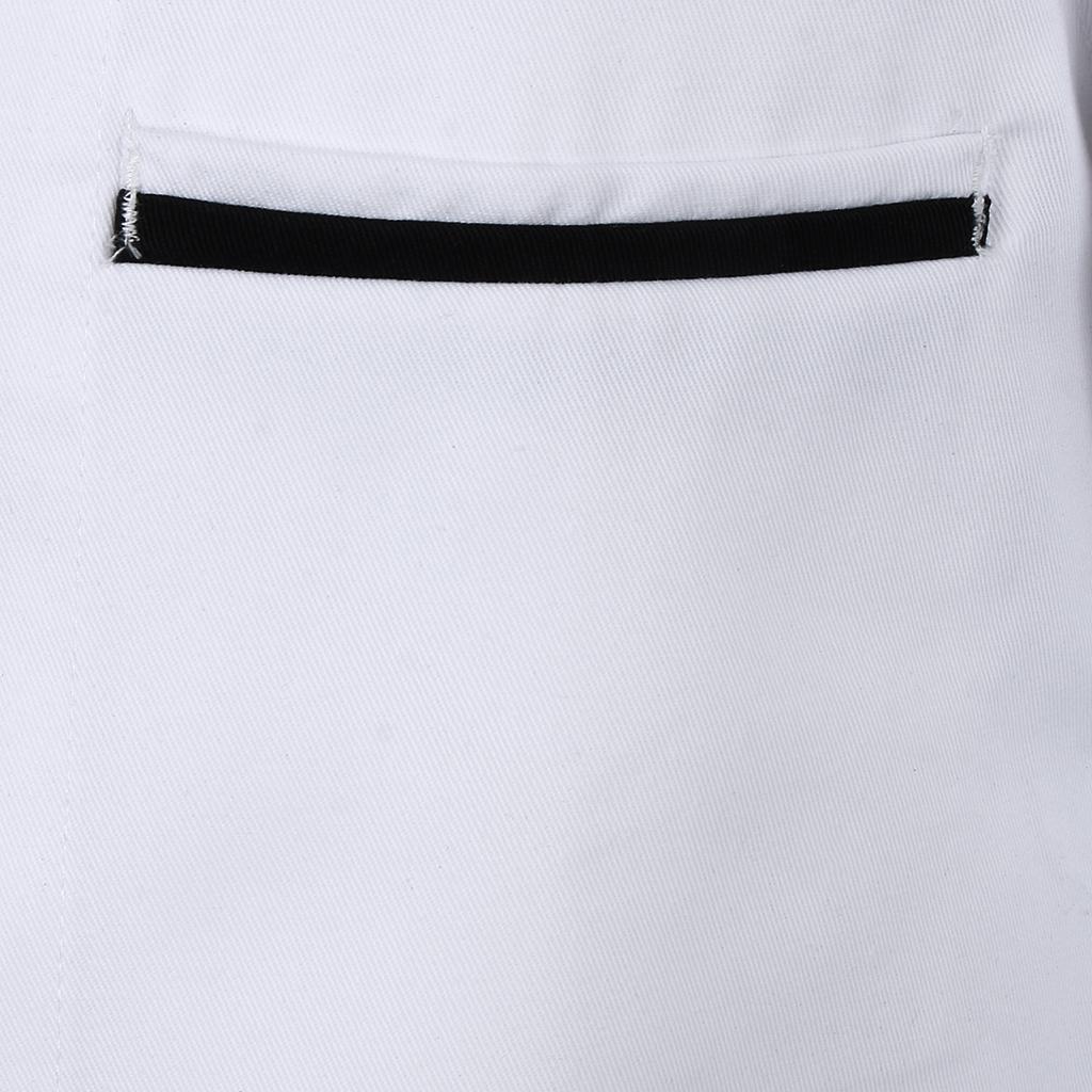 Retro Chef Jacket Coat Uniform Long Sleeve Hotel Kitchen Apparel