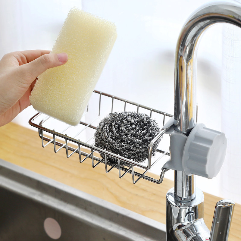 Giá Đựng Đồ Rửa Chén Bát Gắn Vòi Rửa Tiện Lợi