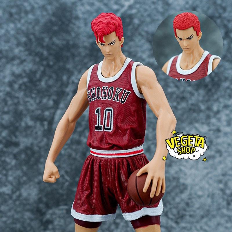 Mô hình Slam Dunk - Mô hình nhân vật Hanamichi Sakuragi có 2 đầu thay thế cực nét đẹp cao to cầm chắc tay - 31cm