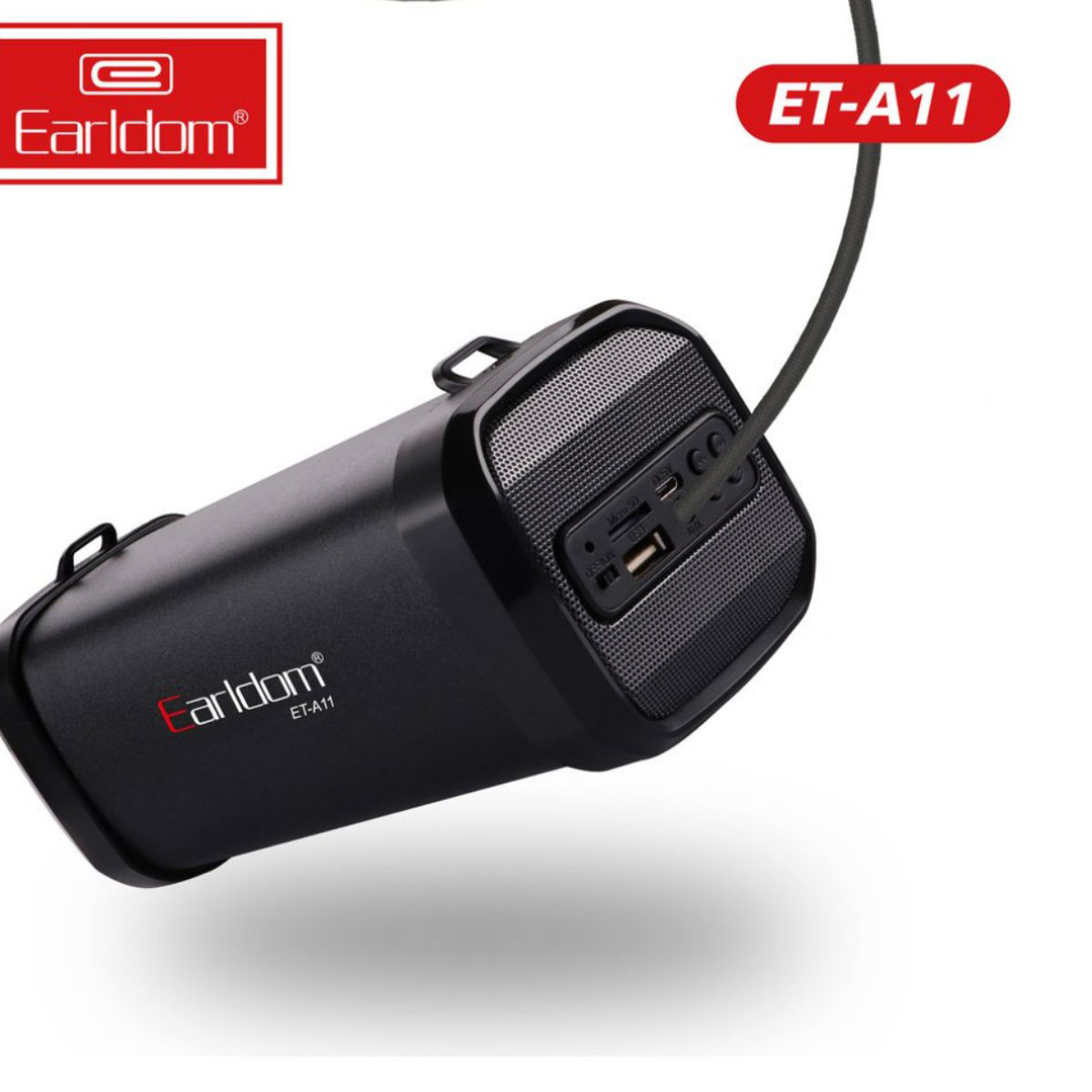 Loa bluetooth không dây Earldom ET-A11 với chất lượng âm thanh chân thực, âm bass sâu, âm treble trong trẻo, dung lượng pin trâu 1200 mAh – Hàng chính hãng