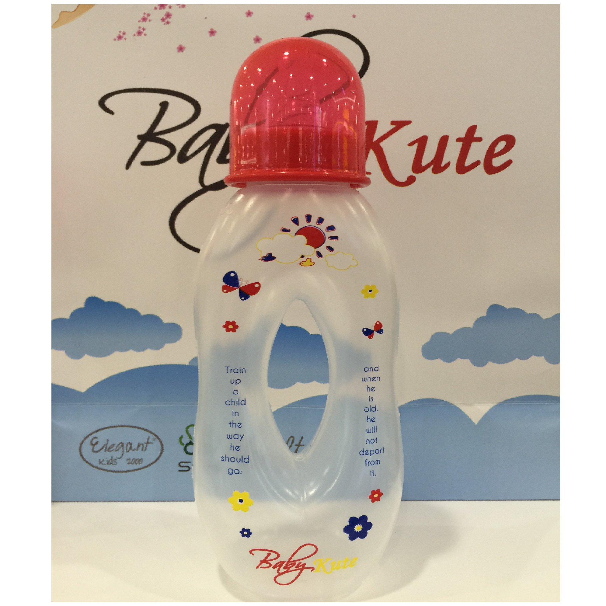 Bình sữa Baby Kute bằng nhựa PP tay cầm 250ML nhập khẩu từ Thái Lan