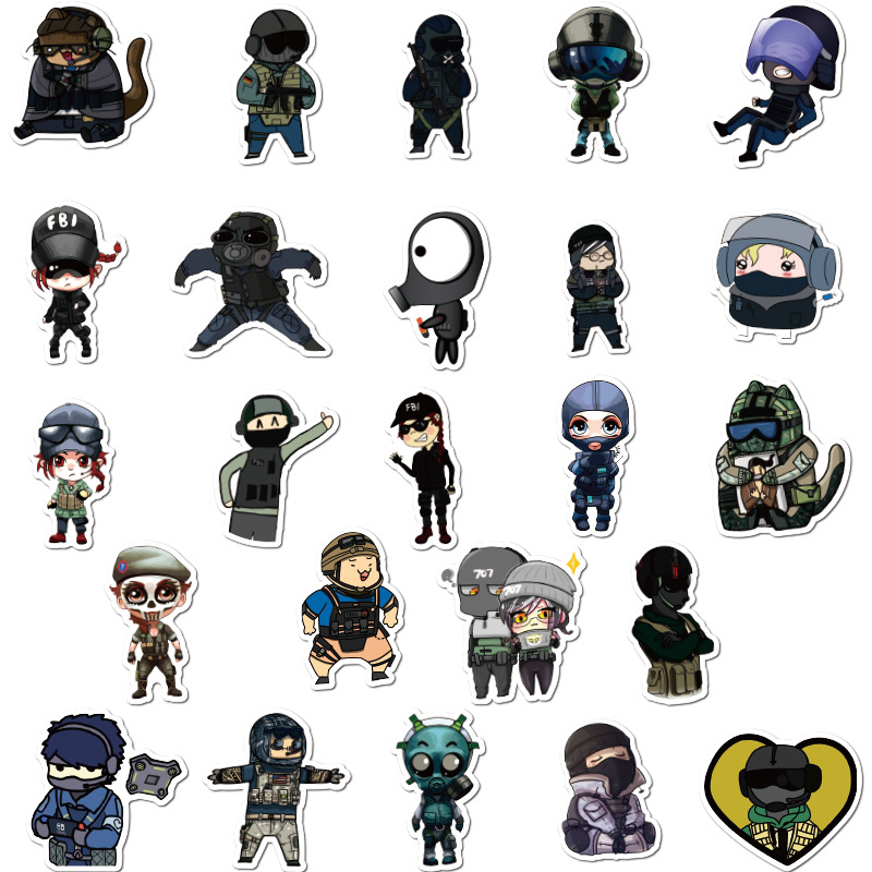 Sticker 50 miếng hình dán CS-GO setB